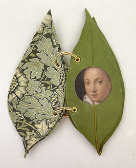 Artist Book.  Ladies Framed in Leaves