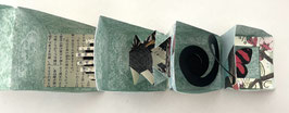 Artist Book:  Cherry Blossom Cube Book