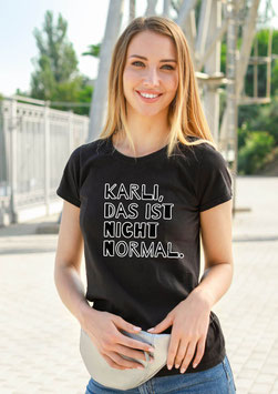 Damenshirt schwarz „Karli“ - mit Österreich ist Frei Logo am Ärmel