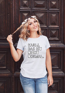 Damenshirt weiß „Karli“ - mit Österreich ist Frei Logo am Ärmel