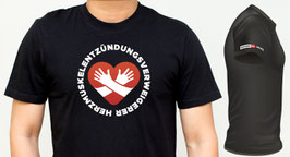 T-Shirt "Herzmuskelentzündungsverweigerer" schwarz