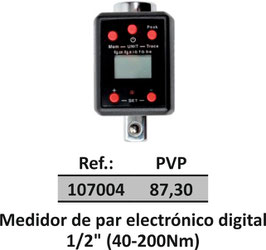 Medidor de par electrónico digital 1/2" (40-200Nm