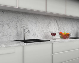 Marmor Küchenarbeitsplatte Bianco Carrara C 3cm poliert