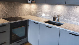 Granit Küchenarbeitsplatte Viscont white 3cm poliert