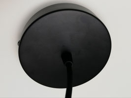 Câble 3m suspension rosace noir