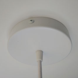 Câble 2m suspension rosace blanche