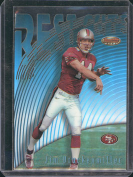 Jim Druckenmiller (49ers) 1997 Bowmans Best Best Cuts Refractor #BC 16