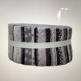 Patchwork jelly roll 2,5 " grey is back"