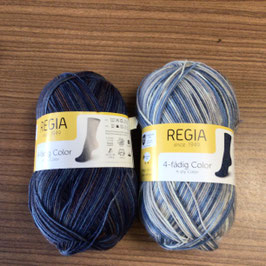REGIA Sockenwolle 4-fädig Color 100g