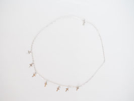 Collar cruces plata