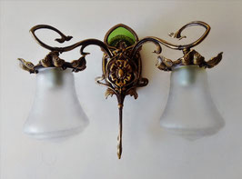 APLIQUE PARED ROMANTIC COEUR VERT 387-18688