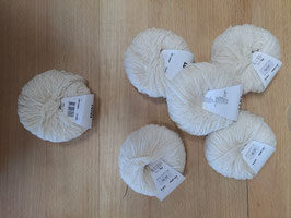 LangYarns Lotus 5 Knäuel + 1 Knäuel andere Partie offwhite