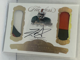 Lamar Miller (Miami/ Dolphins) 2017 Flawless Double Diamond Auto Jersey #DDM-LM