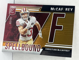 Christian McCaffrey (49ers) 2024 Donruss Elite Spellbound "F" Orange #17