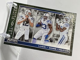 Andrew Luck/ Frank Gore/ TY Hilton (Colts) 2017 Playoff Flea Flicker #20