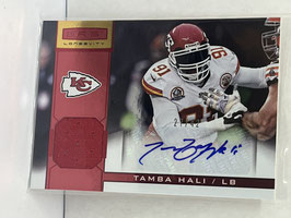 Tamba Hali (Chiefs) 2013 Rookies & Stars Ruby Materials Autograph #14