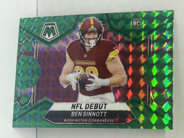 Ben Sinnott (Commanders) 2024 Mosaic Green Mosaic Prizm #287