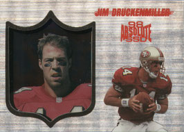 Jim Druckenmiller (49ers) 1998 Playoff Absolute SSD Silver #23