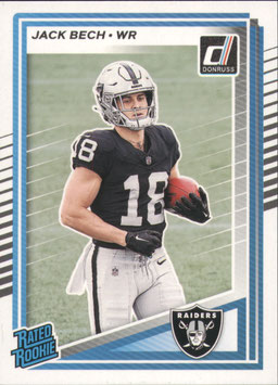 Jack Bech (Raiders) 2025 Donruss Rated Rookie #320
