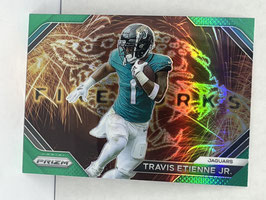 Travis Etienne Jr. (Jaguars) 2023 Prizm Fireworks Green Prizm #F-18