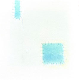 Blauer Fenster am Himmel und Notzbuch von Erinnerung uns Sehnsicht
