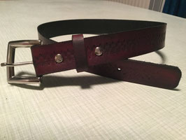 Ledergürtel Raute 3 cm breit