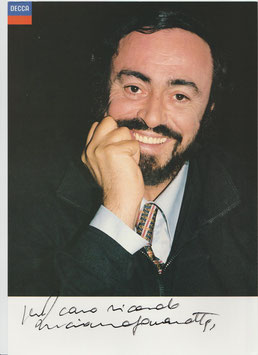 Autogramm  Luciano Pavarotti