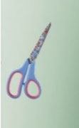 7,75"/19,7 cm Multifunctionele schaar / blauw handvat, roestvrij staal