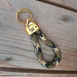 Schlüssealnhänger camo-gold