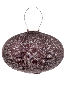 LUMIZ solarlampion - oval 40 cm mosaic plum