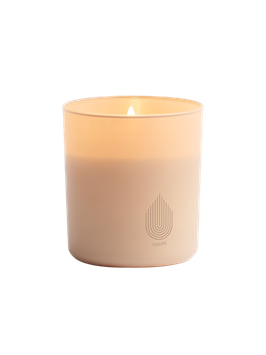 UYUNI GLASS CANDLE L Beige (h 10,2 cm b: 9,2 cm)