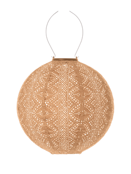 LUMIZ solarlampion - rond 30 cm lace apricot