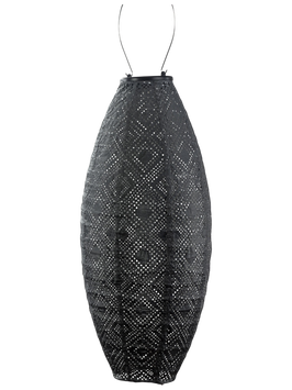 LUMIZ lampion - long oval 20 cm dark grey