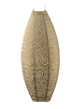 LUMIZ solarlampion - long oval 20 cm paisley gold
