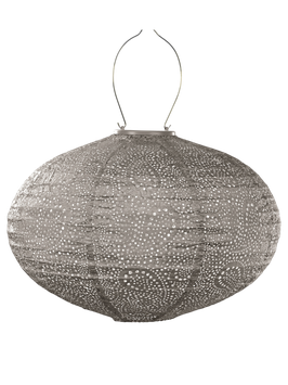 LUMIZ solarlampion - oval 40 cm paisley taupe
