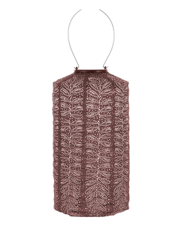 LUMIZ solarlampion - cylinder 18 cm folia plum