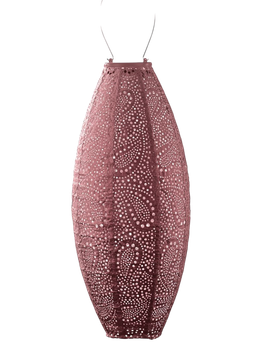 LUMIZ `solarlampion - long oval 20 cm paisley copper