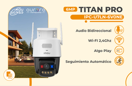 CAMARA IMOU WIFI TITAN PRO AURORA 6MP
