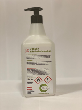 DonSan Händedesinfektion 700ml Made in Austria by DonauChem
