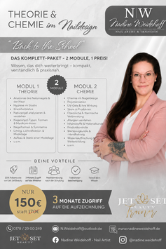 PAKET MODUL 1+2 - Das komplette Webinar - Theorie & Chemie im Naildesign