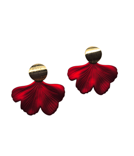 PENDIENTES GINKGO | rojo
