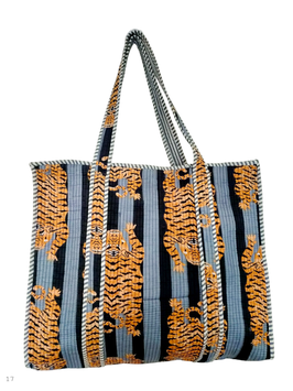BOLSA TOTE BAG | tigres azul