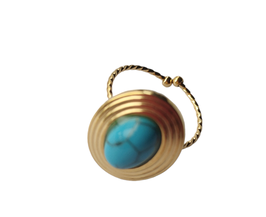 ANILLO OVAL PIEDRA