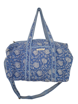 BOLSA FIN DE SEMANA | estampado azul