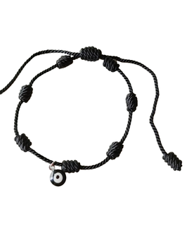 PULSERA 7 NUDOS NEGRA