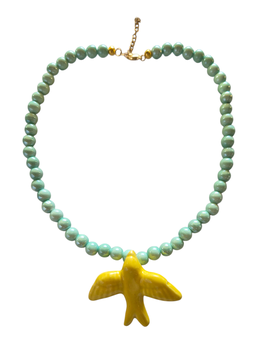 COLLAR GOLONDRINA | mint amarilla