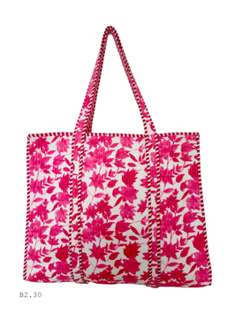 BOLSA TOTE BAG | flores rosa