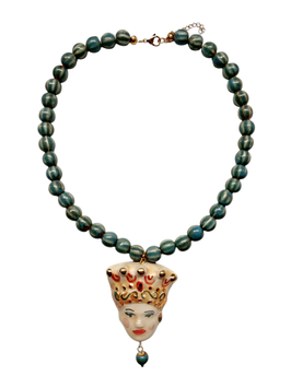 COLLAR TESTA DI MORO regina | azul