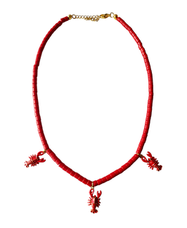 COLLAR LANGOSTAS ROJO