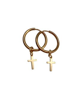 PENDIENTES AROS CRUZ
